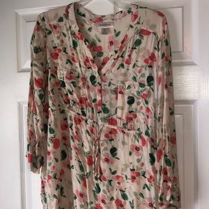 Maternity floral shirt by Motherhood